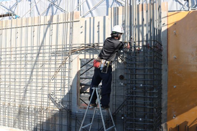 茨城県坂東市「中村鉄筋工業」の施工風景