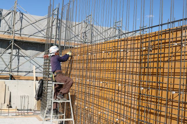 茨城県坂東市「中村鉄筋工業」の施工風景