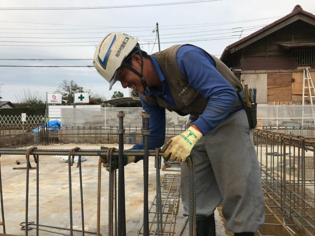 茨城県坂東市「中村鉄筋工業」の施工風景